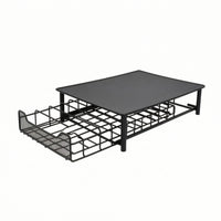 Metal Coffee Machine Stand with Drawer Sturdy Coffee Capsule Drawer Countertop Organizer Sleek for Kitchen Counter