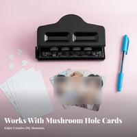 Mushroom-Shaped Hole Punch Tool DIY Discbound System Punch Tool Mushroom-Shaped Hole Puncher Precise Punching Craft Tool Small