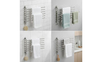 Stainless Steel Swivel Towel Rack Foldable Swing Arm Towel Rack Heavy Duty Easy to Install for Renters, Rv