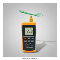 Industrial Grade K-Type Thermocouple Thermometer Wide Measurement Range Digital Thermocouple Thermometer °C/°F Switchable for Professionals