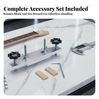 Long-Lasting Metal Construction Guitar Bridge Repair Fixture Professional Grade Acoustic Guitar Bridge Gluing Jig Portable for Luthiers