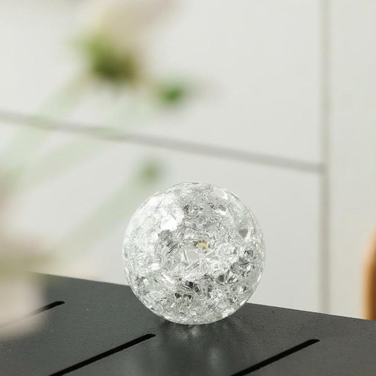 Crystal Ice Crack Ball Fountain Decor Aquarium Ornament
