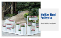 Metal Planter Box, Multi-Tier Flower Rack, Outdoor Garden, Restaurant Divider, Modern Pot Stand