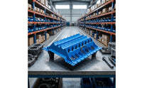 Molded Cylinder Component Tray with Pegs Low-Height Engine Component Organizing Tray Multi-Compartment Organizer Sturdy for Mechanics, Workshop, Repair Bench