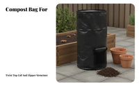 Natural Soil Enhancer Fermentation Bag PE Material Kitchen Waste Composter Garden Compost Bag Double Handles Textile Compost Bag