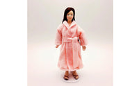 Textile Clothing Miniature Doll with Stand Collectible Porcelain Doll with Stand Poseable Delicate for Display Shelf
