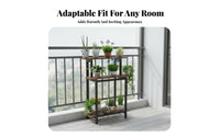 Floor-Standing Multi-Level Plant Stand Space-Saving Tiered Pot Stand Large Capacity Flower Rack Decorative for Gardeners, Homeowners, Balcony, Indoor, Outdoor, Living Room