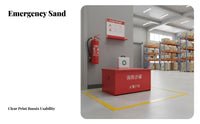 Firefighting Sandbox Emergency Sand Box Rust Resistant Fire Extinguishing Box for Factory Workers, Gas Stations, Factories, Warehouses