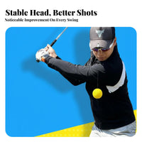 Improves Consistency & Accuracy Golf Head Movement Coach Instant Feedback Golf Head Stabilizer Enhances Muscle Memory for Indoor Practice