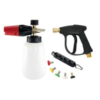 Car Cleaning Foam Sprayer with Copper Pump Sprayer for Car Wash, Pressure Washer Foam Lance with 1L Bottle, Single Pack Car Washing Supplies