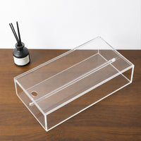 Acrylic Transparent Multi-Grid Sunglasses Storage Box for Car and Swimming