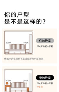 岩板床头柜小型超窄夹缝20cm40迷你30实木床边窄柜充电带灯一体 全实木 40cm宽【胡桃色】单独买只送货不包安装 组装