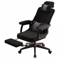 Ergonomic Design Reclining Computer Chair with Footrest Adjustable Headrest Highspine Mesh Recliner with Footrest sturdy Duty Office Furniture for Students, video game enthusiasts, Relaxing, Study Room, Studying, Bedroom