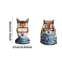 Bird-Eye Material 3D Creature Mask Hood Polyester 3D Creature Ear Balaclava Stretch Ear Hood Lightweight for Riding, Running, Fishing, Hiking