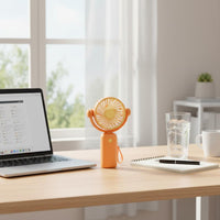 Strong Wind Handheld Mini Fan Quiet Operation USB Rechargeable Fan 3 Speed Settings for Commuters, Students, Office, Outdoor, Dorm Room