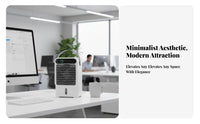 USB Air Cooler Fan Humidifier Three Speeds Timer for Workspace