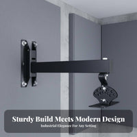 Thickened Material KTV Speaker Wall Bracket All Metal Construction Telescopic Arm Speaker Mount 360-Degree Rotation Audio Equipment Accessory for Home Theater Enthusiasts, Bar, Conference Room, Stage