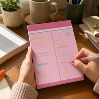 B5 Korean Style Color Block Lined Notebook for Students and Professionals, Thickened for Notes and Vocabulary