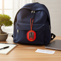 Japanese Asakusa Senso-ji Temple Kaminarimon Amulet Red Rope Charm for Good Luck