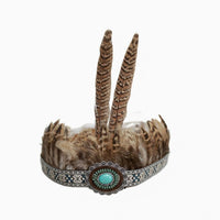 Feather Headdress Real Feathers Tribal Feather Headband Adjustable Fit