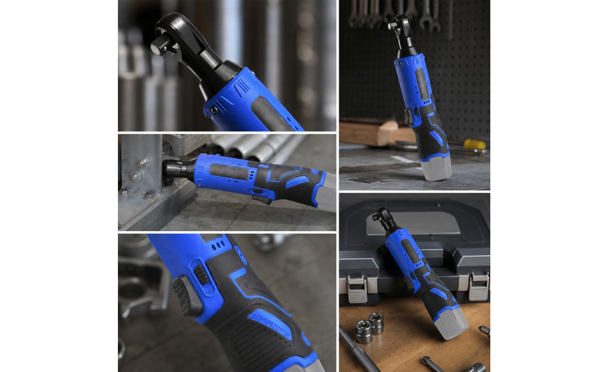 Electric Ratchet Wrench 12V Power Ratchet Wrench Compact Tool for Mechanics, Hobbyists, Car Repair, Tight Areas, Garage