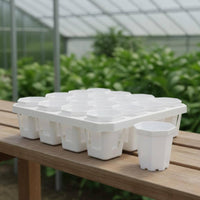 Drainage Holes Succulent Pot Tray Reusable Multi-Cell Planter Holder Long-Lasting Nursery Plant Pots Stackable for Beginners