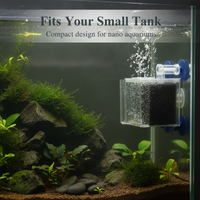 Aquarium Pump Filter Guard with Suction Cups, Acrylic Fish Tank Pump Protector, Anti-Clog Isolation Cover