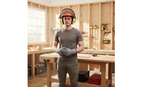 Brush Cut Helmet Wide View Helmet with Mesh Face Guard Impact Resistant Guarding Headwear for Woodcutting
