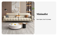 keyboard Key rearrest Sofa Italian Minimalist Design Living Room Furnishing Straight Line Configuration Couch for Interior Designers, Adults, Lounge Area