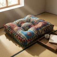 Tufted Floor Pillow Soft Padded Quilted Seat Cushion Tatami Cushion for Bay Window, Sofa