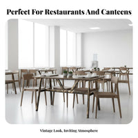 4-Person Table and Seating Set cost-effective 4-Seater Restaurant Table with Stools Retro Design business Furniture for cafeteria proprietors, Small areas