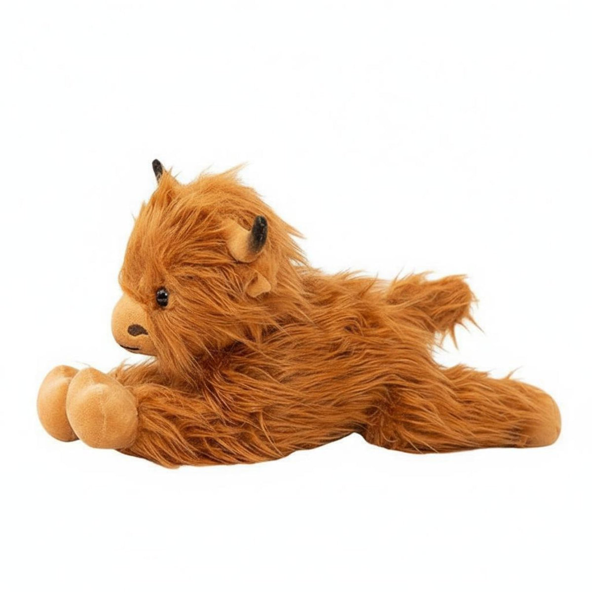 Cute Design Fuzzy Cow Stuffed Creature Soothing Highland Cow Stuffed Toy Birthday Gift for Children