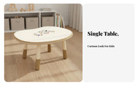 Non-Slip Feet Peanut Shaped Kids Table Child-Safe Design Height Adjustable Toddler Table Rounded Edges Toddler Writing Desk Easy to Clean for Toddlers, Preschoolers, Teachers, Kindergarten, Preschool, Nursery, Playroom