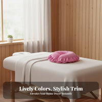 Removable and Washable Cover U-Shaped Face down Pillow Easy to Clean U-Shaped Face Pillow Breathable Design for Stomach Sleepers, Spa