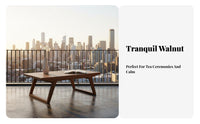 full wood Construction Japanese design Tea Table Space-Saving foldable Floor Table Multi-Purpose Household Furniture adaptable for Apartment Dwellers, Homeowners, Minimalists, Bay opening, Balcony, floor mat room Room, Small Spaces