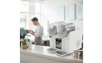 Countertop Slushy Maker with Dual Cylinders 2-in-1 Slush Machine Multi-Function Ice Cream Maker Fast-Freezing for Cafes