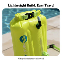 Waterproof Storage Inflatable Swim Buoy Easy to Inflate Swimming Dry Bag Buoy Lightweight for Triathletes, Snorkelers, Triathlons, Kayaking