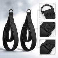 Woven Pilates Strap with D-Rings Heavy-Duty Double Loop D-Fastener Strap Non-Slip Portable for Stretch Studio