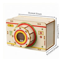 Slot-Together Wooden Model Hand-Assembly Wooden Photographic Model Rounded Corners for Hands-on Building