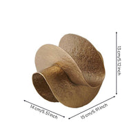 Bronze Abstract Interlocking Rings Sculpture Modern Interlocking Rings Sculpture Geometric Tabletop Decor Contemporary for Bookshelf