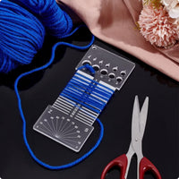 Multi-Hole Design Twisting Yarn Guide Ruler Easy to Use WPI Gauge Ruler Portable for Sewing Room