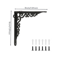 Wall Shelf Support Brackets Vintage L Brackets Industrial Shelf Bracket for Craftspeople