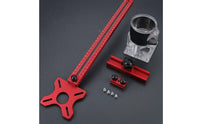 Metric Scale Router Circle Cutting Jig Slotted Tracks Circle-Cutting Jig Star-Shaped Router Milling Groove Bracket Locking Knobs for Woodworkers, Carpenters, Workshop