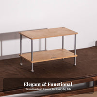 Multi-Level Shelving Unit Stylish Design Multi-Level Display Rack Space-Saving