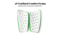 Soccer Shin Guards Impact Resistant Football Shin Pads Hard Shell Protection Sports Leg Guards for Children, Athletes, Outdoor