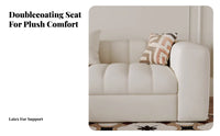 Fold-expandable Sofa Bed with Storage Piano Key Backrest transformable Couch Multi-Functional Design Household Furniture for Students, Guests, Bedroom, Office