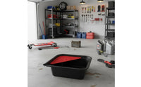 Oil Drain Pan Leak-Resistant Oil Collection Pan Large Capacity Vehicle Fluid Drain Basin for Mechanics
