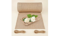 Burlap Table Runner Roll Coarse Table Runner with Rope Long for Crafters, Crafts