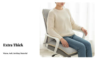 Non-Slip Bottom Single-Piece Chair Cushion Thickened Single-Piece Seat and Back Cushion Full Soft Filling for Office Workers, Study Room
