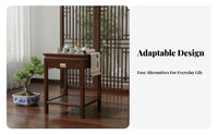 Carved Wooden Riser Traditional Design Display Stand Intricate Carving Multipurpose for New Homeowners, Tea Room, Special Events
